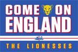 Come On England The Lionesses Football Club Flag