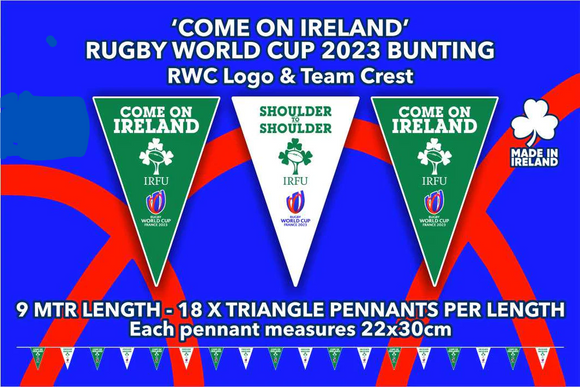 Rugby World Cup bunting COME ON IRELAND