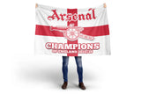 Arsenal Champions of England 2025/26 Flag