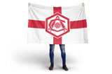 Arsenal Classic Crest 50s Style St George’s Cross Flag