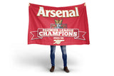Arsenal Premier League Champions 2025/26 Flag
