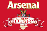 Arsenal Premier League Champions 2025/26 Flag
