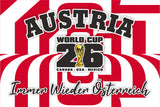 Austria World Cup 2026 Football Supporter Flag