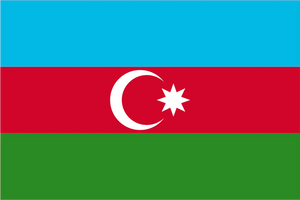 Azerbaijan National Flag