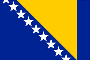 Bosnia and Herzegovina National Flag