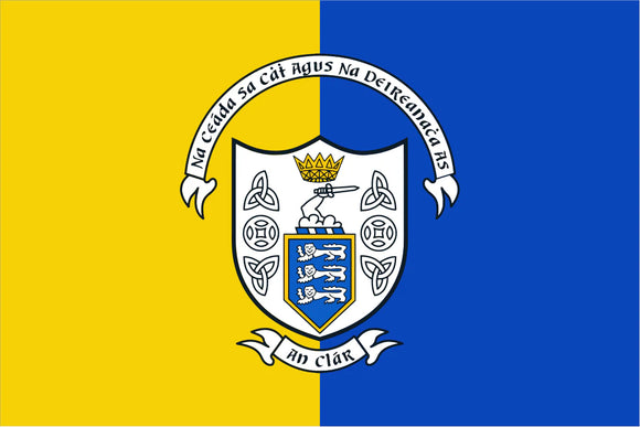 Clare GAA Crest Handwaver Flag