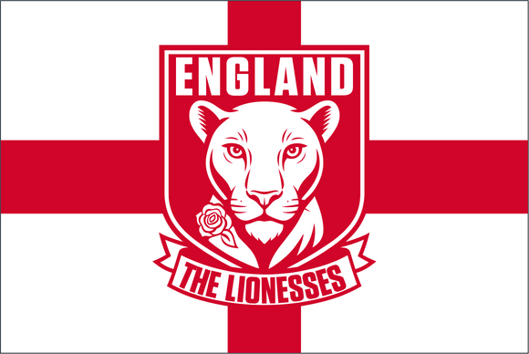 England Lionesses Team Crest Flag
