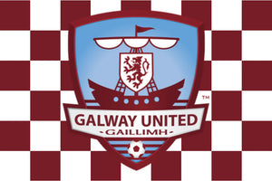 Galway United Football Chequered Club Flag