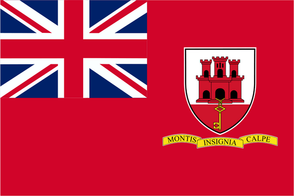 Gibraltar Civil Ensign Flag