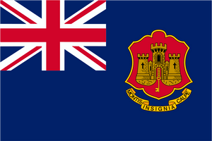 Gibraltar State Ensign Flag
