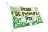 Happy St. Patrick's Day' Wild Shamrock Flag