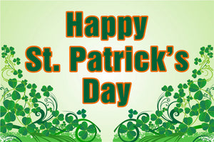 Happy St. Patrick's Day' Wild Shamrock Flag