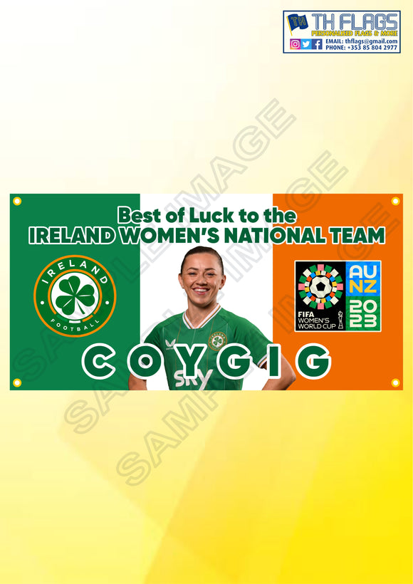 Ireland WNT World Cup Flag