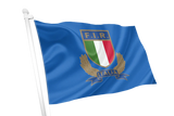 Italy Rugby Crested Flag