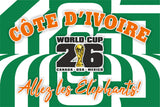 Ivory Coast (Côte d'Ivoire) World Cup 2026 Football Supporter Flag