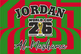 Jordan World Cup 2026 Football Supporter Flag