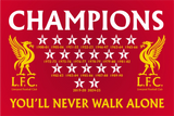 Liverpool FC Champions Star & Years Flag