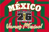 Mexico World Cup 2026 Football Supporter Flag