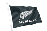 New Zealand Rugby Crested Flag - The All Blacks