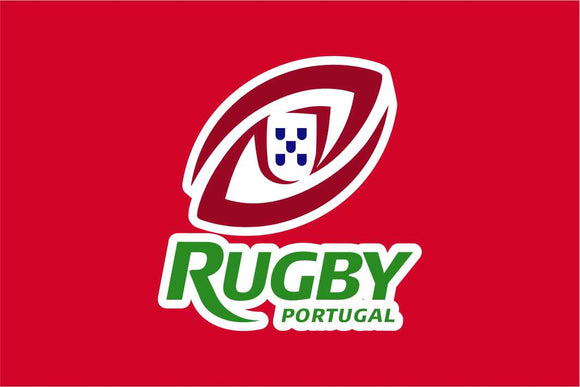 Portugal Rugby Crested Flag - Os Lobos