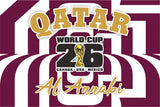 Qatar World Cup 2026 Football Supporter Flag