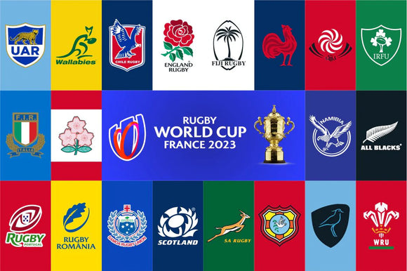 Rugby World Cup 2023 Team Crest Flag