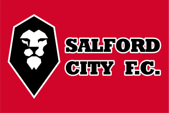 Salford City Text Football Club Flag