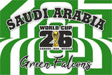 Saudi Arabia World Cup 2026 Football Supporter Flag