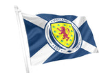 Scotland Football Crest On St Andrews Cross Flag