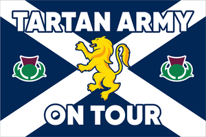 Scotland Football Tartan Army On Tour Club Flag