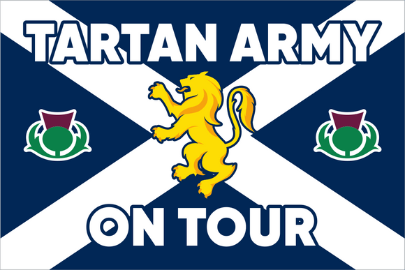 Scotland Football Tartan Army On Tour Club Flag
