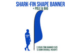 Medium 3m feather Banners ( Banner, Pole, Base)