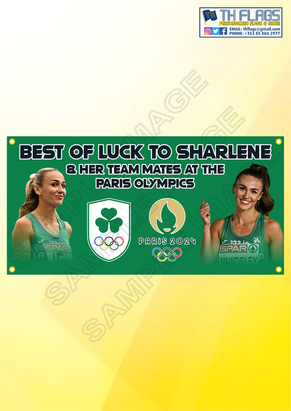 Sharlene Mawdsley Olympic flag