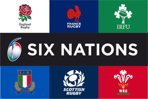 Six Nations Rugby Crested Flag