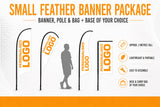 Small 2m feather Banners ( Banner, Pole, Base)