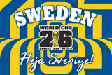 Sweden World Cup 2026 Football Supporter Flag