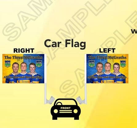 The Three McGraths Car Flags