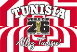 Tunisia World Cup 2026 Football Supporter Flag
