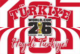 Turkey World Cup 2026 Football Supporter Flag