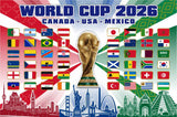 World Cup 2026 Participating Teams Supporter Flag