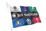 Six Nations Rugby Crested Flag