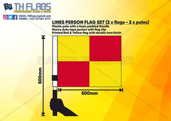 Soccer Standard Lines Person Flags
