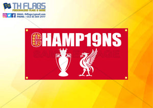 Liverpool "CHAMP19NS" Flag